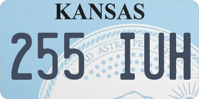 KS license plate 255IUH