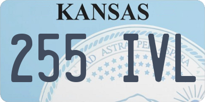 KS license plate 255IVL