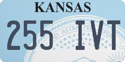 KS license plate 255IVT