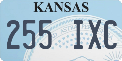 KS license plate 255IXC