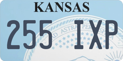 KS license plate 255IXP