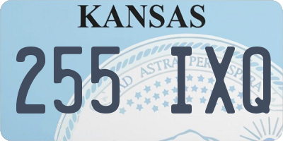 KS license plate 255IXQ