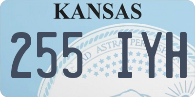 KS license plate 255IYH