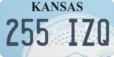 KS license plate 255IZQ