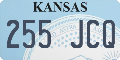 KS license plate 255JCQ