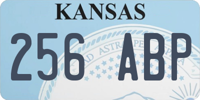 KS license plate 256ABP