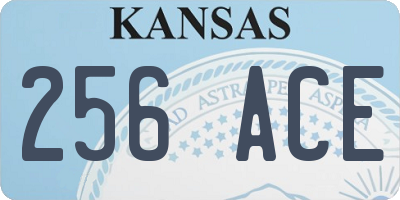 KS license plate 256ACE