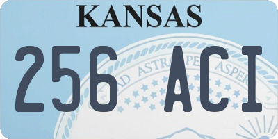 KS license plate 256ACI