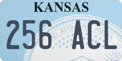 KS license plate 256ACL