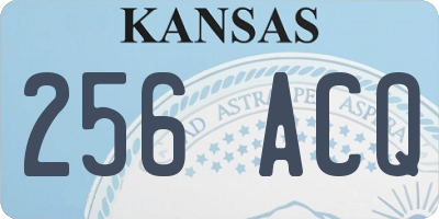KS license plate 256ACQ