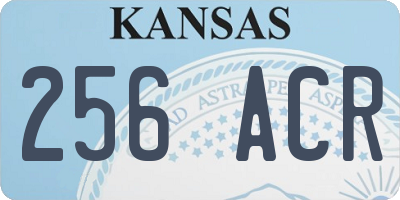 KS license plate 256ACR