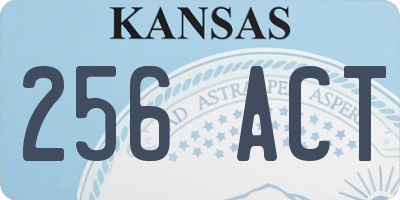 KS license plate 256ACT