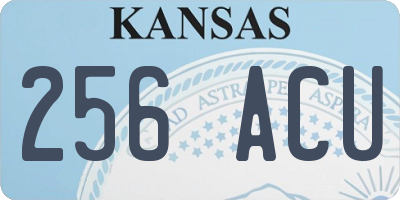KS license plate 256ACU