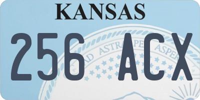 KS license plate 256ACX