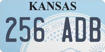 KS license plate 256ADB