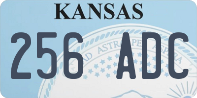 KS license plate 256ADC
