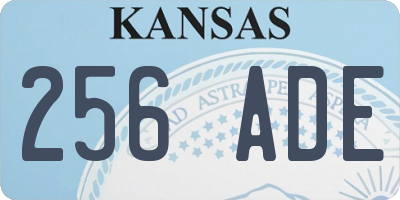KS license plate 256ADE