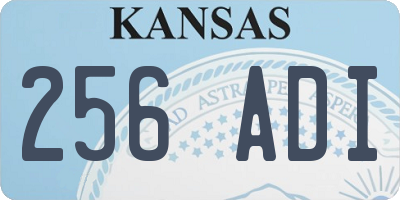 KS license plate 256ADI