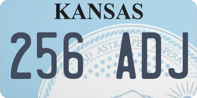 KS license plate 256ADJ