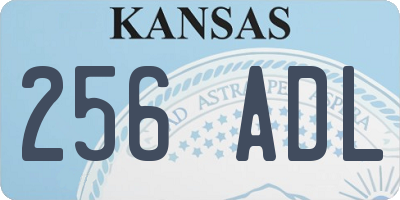 KS license plate 256ADL