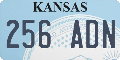 KS license plate 256ADN