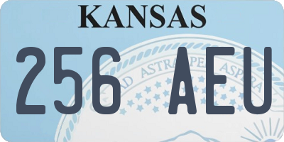 KS license plate 256AEU