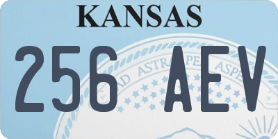KS license plate 256AEV