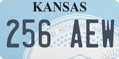 KS license plate 256AEW