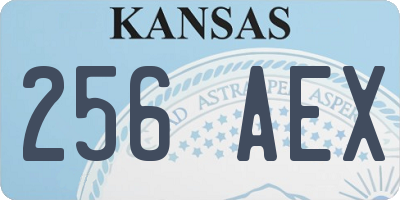KS license plate 256AEX