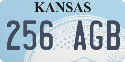 KS license plate 256AGB