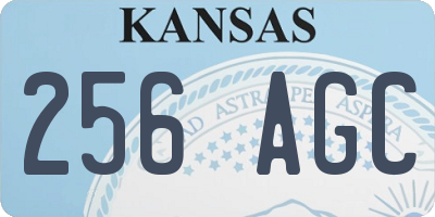 KS license plate 256AGC
