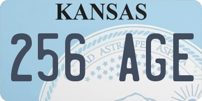 KS license plate 256AGE