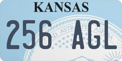 KS license plate 256AGL