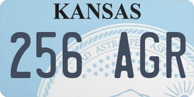 KS license plate 256AGR