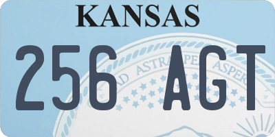 KS license plate 256AGT
