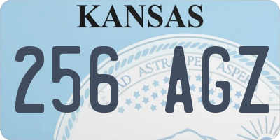 KS license plate 256AGZ