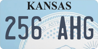 KS license plate 256AHG
