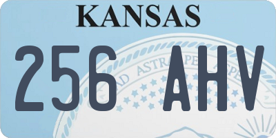 KS license plate 256AHV