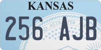 KS license plate 256AJB