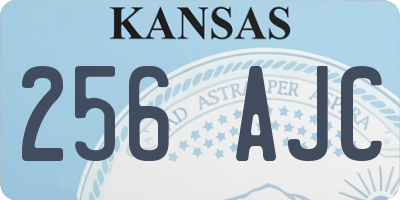 KS license plate 256AJC