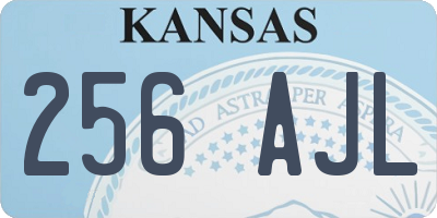 KS license plate 256AJL