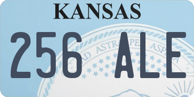 KS license plate 256ALE