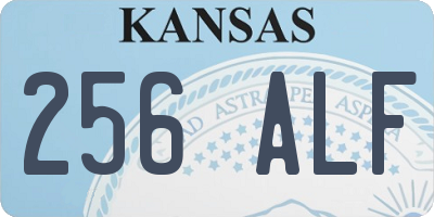KS license plate 256ALF