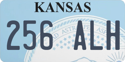 KS license plate 256ALH