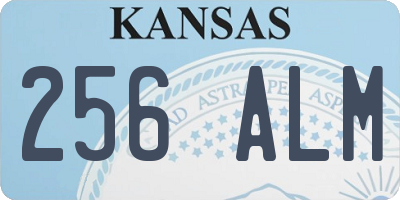 KS license plate 256ALM