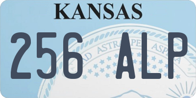 KS license plate 256ALP