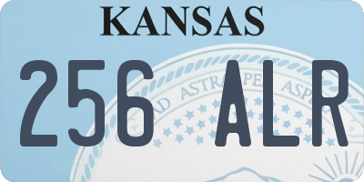 KS license plate 256ALR