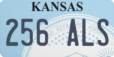 KS license plate 256ALS