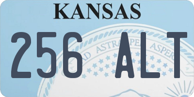 KS license plate 256ALT