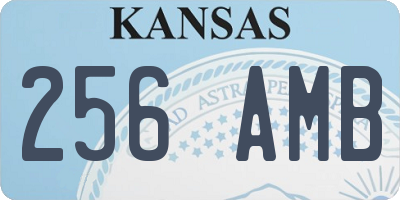 KS license plate 256AMB